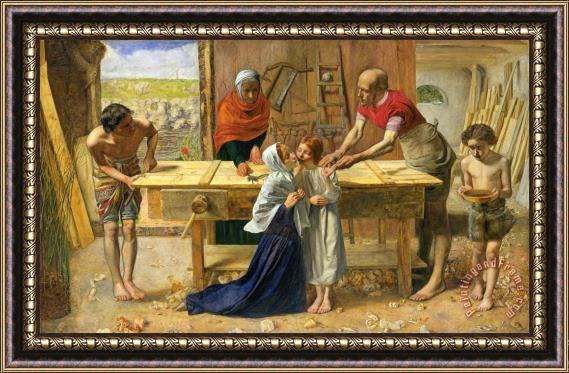John Everett Millais Christ in The House of His Parents (`the Carpenter's Shop') Framed Painting